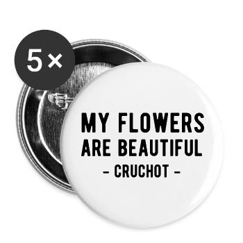 Louis de Funès Cruchot Gendarm - Buttons groß 56 mm (5er Pack) - Weiß - Vorne