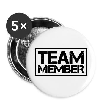 Équipier - Lot de 5 grands badges (56 mm) - blanc - Devant
