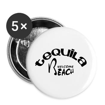 Bienvenue Strandbogen - Lot de 5 grands badges (56 mm) - blanc - Devant