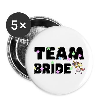 Magical Team Bride Hen Party - Buttons large 2.2''/56 mm (5-pack) - white - Front