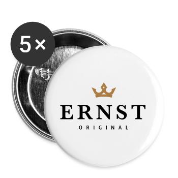 Ernst - Buttons groß 56 mm (5er Pack) - Weiß - Vorne