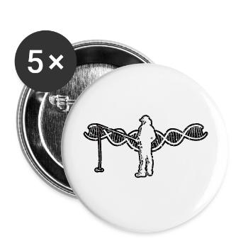 Fishing Fishing Hook Fishing Fishing Angler - Buttons large 2.2''/56 mm (5-pack) - white - Front