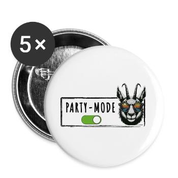 Party Fashion Gams Après Ski Hut Fun Mountain Hut - Buttons large 2.2''/56 mm (5-pack) - white - Front