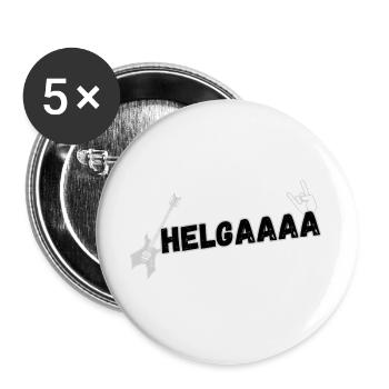 HELGA - Buttons groß 56 mm (5er Pack) - Weiß - Vorne
