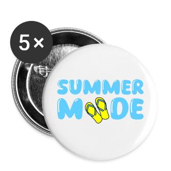 summer mode - Buttons groß 56 mm (5er Pack) - Weiß - Vorne