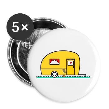 GELIEBTE. MEISTER. LEHRER. SCHULE - Buttons groß 56 mm (5er Pack) - Weiß - Vorne