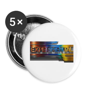 experimental - Buttons groß 56 mm (5er Pack) - Weiß - Vorne