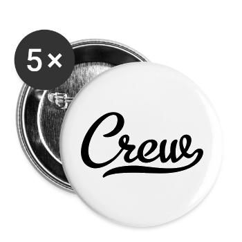Crew - Buttons groß 56 mm (5er Pack) - Weiß - Vorne