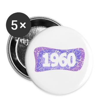 Studenten 1960 - Buttons groß 56 mm (5er Pack) - Weiß - Vorne