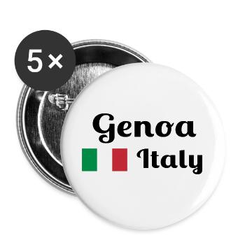 Genoa Italia - Stylish prints - Buttons large 2.2''/56 mm (5-pack) - white - Front