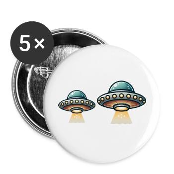 ufo 2 - Buttons large 2.2''/56 mm (5-pack) - white - Front