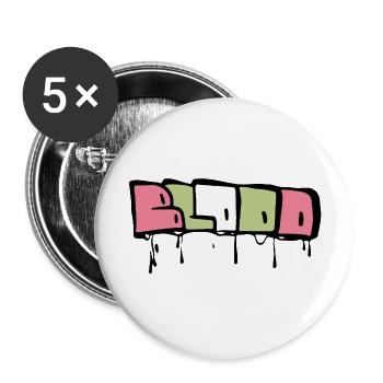 Graffiti style Splash hip hop colors painter color - Buttons large 2.2''/56 mm (5-pack) - white - Front