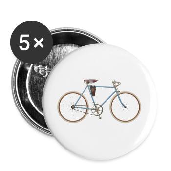 Vélo de course Panther, modèle Ellegaard, 1904 - Lot de 5 grands badges (56 mm) - blanc - Devant