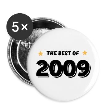 Das Beste aus 2009 - Buttons groß 56 mm (5er Pack) - Weiß - Vorne