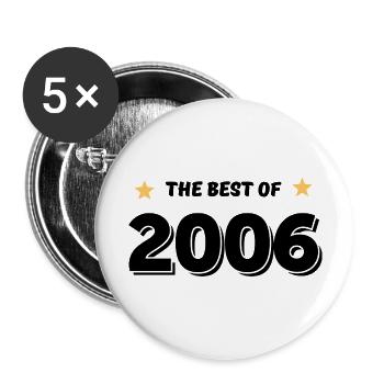 Best of 2006 - Buttons large 2.2''/56 mm (5-pack) - white - Front