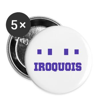 The Iroquois Hiawatha Belt - Buttons large 2.2''/56 mm (5-pack) - white - Front