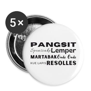 INDONET Indo Snacks - Buttons large 2.2''/56 mm (5-pack) - white - Front