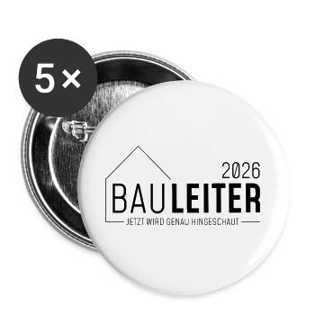 Construction Manager 2026 - now it's time to take a close look - Buttons large 2.2''/56 mm (5-pack) - white - Front