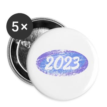 2023 2023 - Buttons large 2.2''/56 mm (5-pack) - white - Front