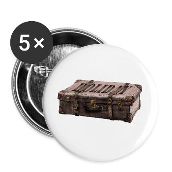 Adventure suitcase with explorer design - Buttons large 2.2''/56 mm (5-pack) - white - Front