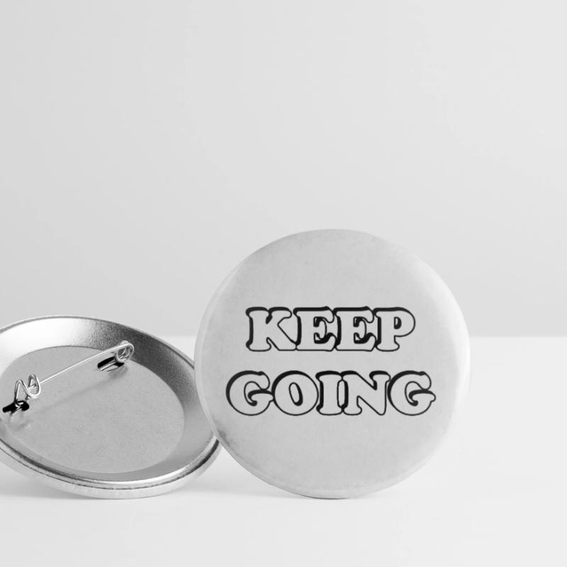 Keep Going Bold Typography Buttons large 2.2''/56 mm (5-pack)