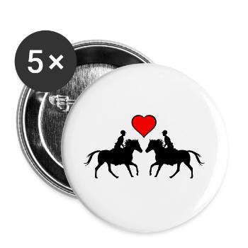 L’amour de la conduite - Lot de 5 grands badges (56 mm) - blanc - Devant