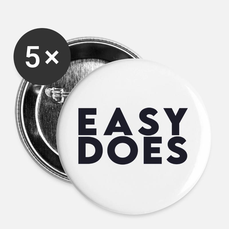 Easy Does - Buttons groß 56 mm (5er Pack) - Weiß