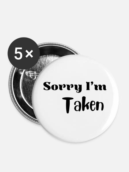 Funny Valentine Love Shirt - Buttons large 2.2''/56 mm (5-pack) - white
