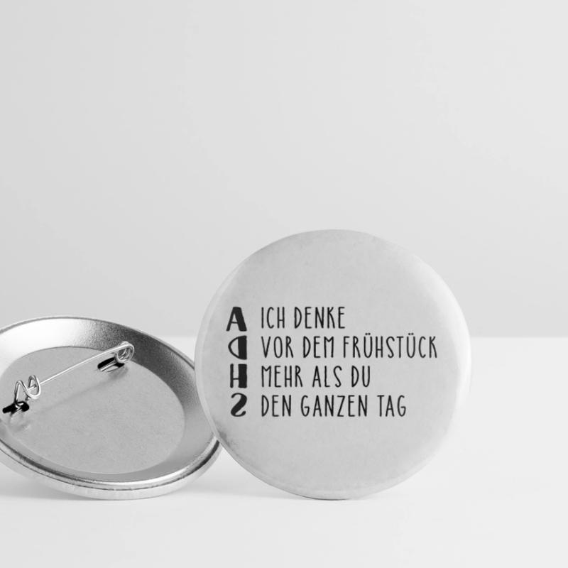 Provocative ADHD saying Buttons large 2.2''/56 mm (5-pack)