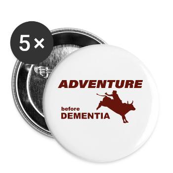 RODEO ADVENTURE - Buttons large 2.2''/56 mm (5-pack) - white - Front