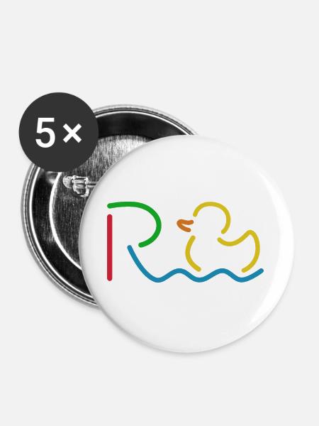 Rente 2026 - Ruhestand - Pension - Buttons groß 56 mm (5er Pack) - Weiß