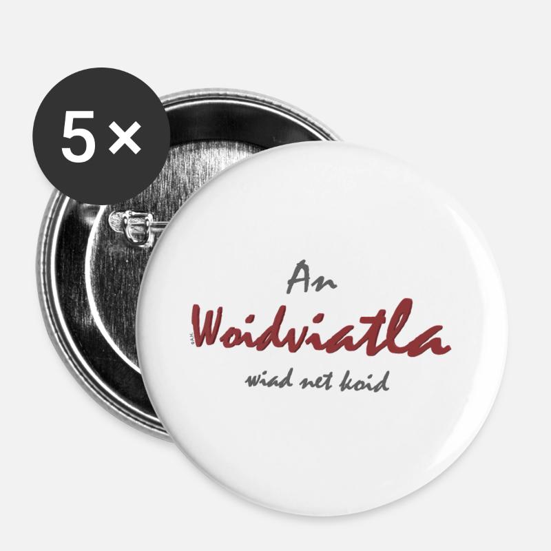 An Woidviatla wiad net koid - Buttons large 2.2''/56 mm (5-pack) - white