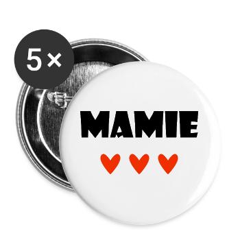 OMA. MAMA. OMA. MUTTERTAG - Buttons groß 56 mm (5er Pack) - Weiß - Vorne