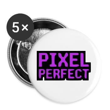 Pixel Perfect Lettering Gamer - Buttons large 2.2''/56 mm (5-pack) - white - Front