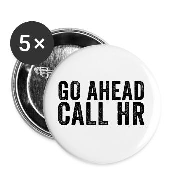 Go ahead, call the HR department! Sarkas - Buttons large 2.2''/56 mm (5-pack) - white - Front