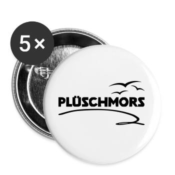 Plueschmors Low German Sea Shirt - Buttons large 2.2''/56 mm (5-pack) - white - Front