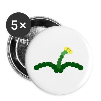 Pissenlit - Lot de 5 grands badges (56 mm) - blanc - Devant