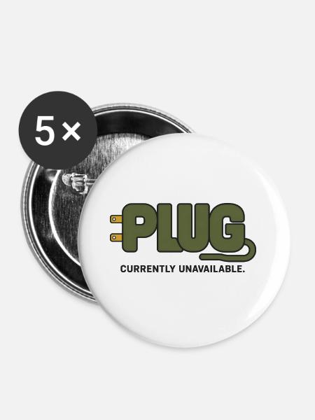 STECKER – Derzeit nicht verfügbar - Buttons groß 56 mm (5er Pack) - Weiß