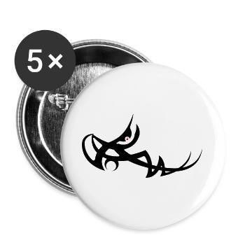 AEOM_-_black - Buttons large 2.2''/56 mm (5-pack) - white - Front