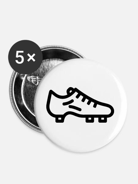 Stollen - Buttons groß 56 mm (5er Pack) - Weiß