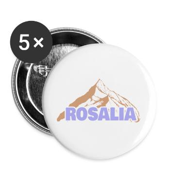 Spass Rosalia - Buttons groß 56 mm (5er Pack) - Weiß - Vorne