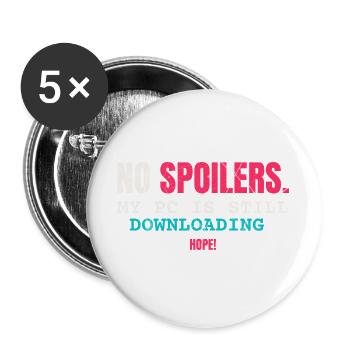 No Spoiler Videogame - Buttons groß 56 mm (5er Pack) - Weiß - Vorne
