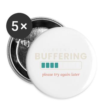 Momentan puffert – bitte versuchen Sie es später noch einmal - Buttons groß 56 mm (5er Pack) - Weiß - Vorne