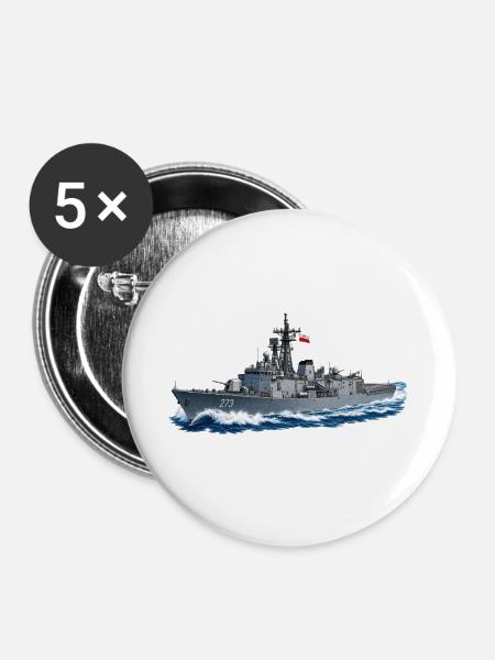 Generał Tadeusz Kościuszko 273 – personalisierbare - Buttons groß 56 mm (5er Pack) - Weiß