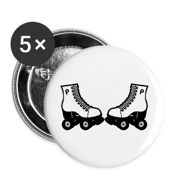 skates - Buttons groß 56 mm (5er Pack) - Weiß - Vorne