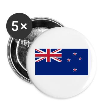 New zealand - Buttons groß 56 mm (5er Pack) - Weiß - Vorne
