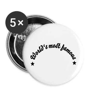 Rahmen - Buttons groß 56 mm (5er Pack) - Weiß - Vorne