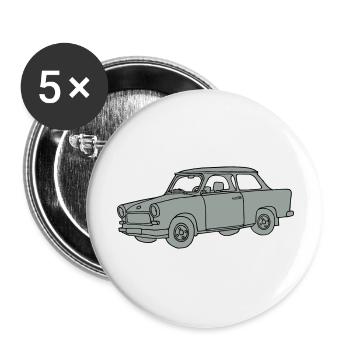 Car  2 - Buttons large 2.2''/56 mm (5-pack) - white - Front