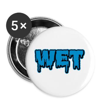 Wet | feucht | nass | Slime - Buttons large 2.2''/56 mm (5-pack) - white - Front