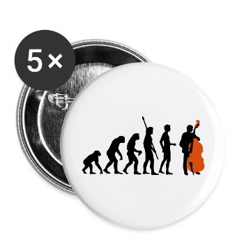 evolution_bass_2c - Lot de 5 grands badges (56 mm) - blanc - Devant